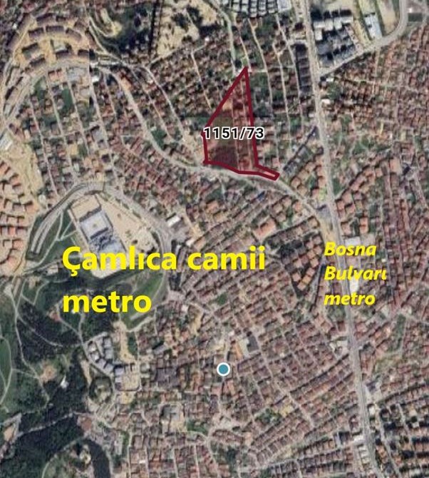 Üsküdar Mehmet Akif Ersoy Mah 50 m2 Satılık Arsa Enta Emlak