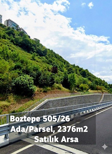 Trabzon Ortahisar Gazipaşa'da Deniz Manzaralı, 2376 m² İmarlı Arsa Fırsatı!