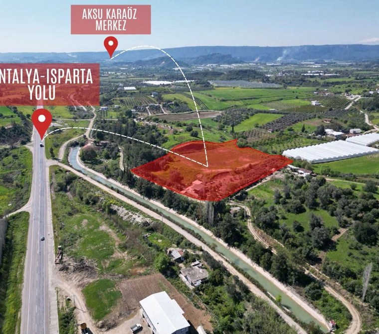 POYRAZ'DAN AKSU KARAÖZ'DE SATILIK 3.600m² HİSSELİ TARLA