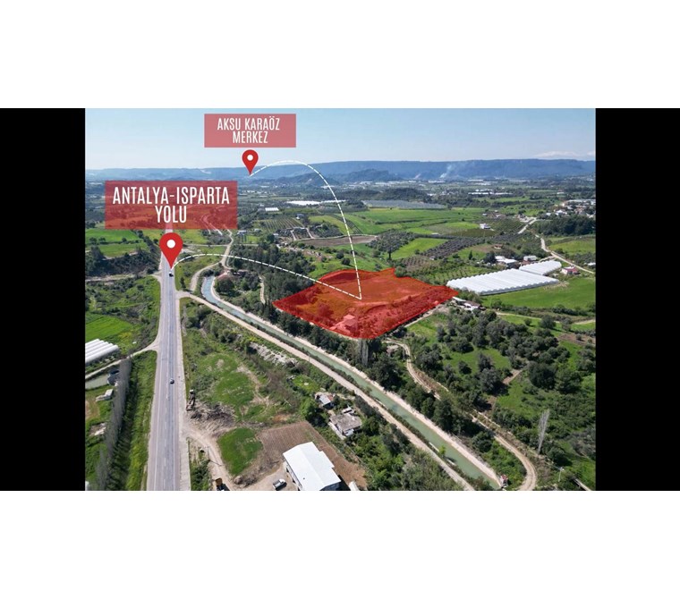 POYRAZ'DAN AKSU KARAÖZ'DE SATILIK 3.600m² HİSSELİ TARLA