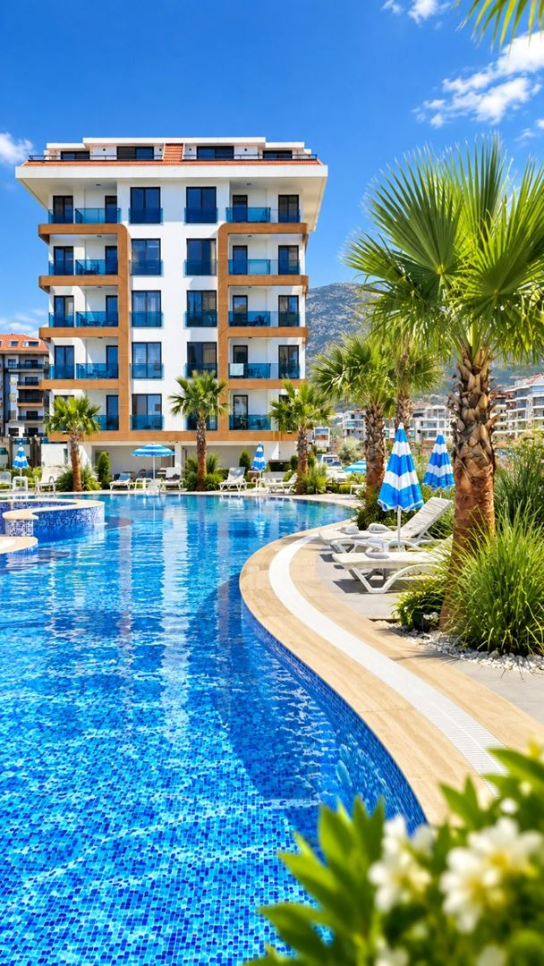 ALANYA KESTEL’DE DENİZE SIFIR DENİZ MANZARALI FULL EŞYALI 2+1 DAİRE