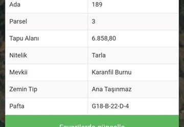 TEKİRDAĞ GAZİKÖYDE DENİZ MANZARALI SATILIK TARLA