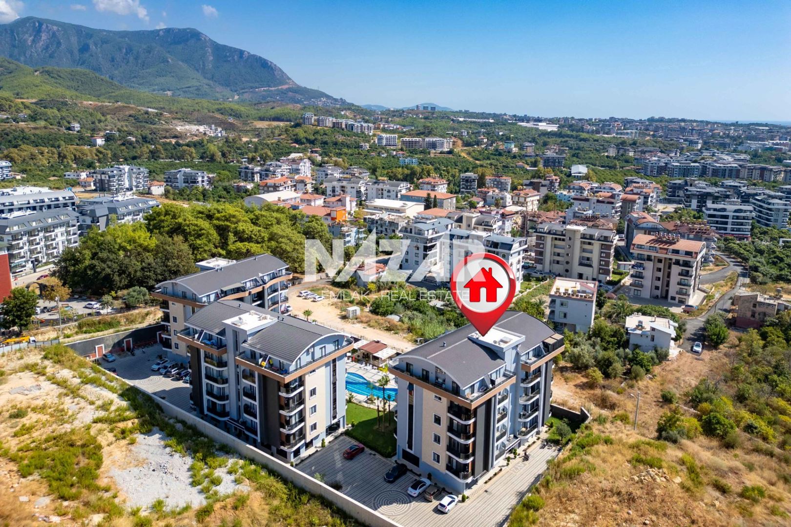 Alanya Oba’da Satılık Eşyalı 1+1 Daire 46 m2