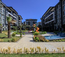 Pendik Siltaş Korupark Sitesi Lüks Sıfır 3,5+1 Satılık Bahçe Katı
