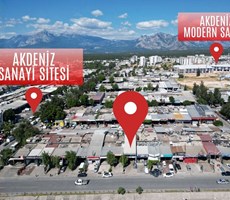 AKDENİZ SANAYİ SİTESİNDE 75.YIL CADDE ÜZERİ 450m²SATILIK DÜKKAN