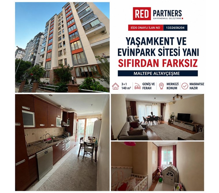 Altayçeşme Yaşamkent ve Evinpark Sitesi Yanı 140m2 3+1