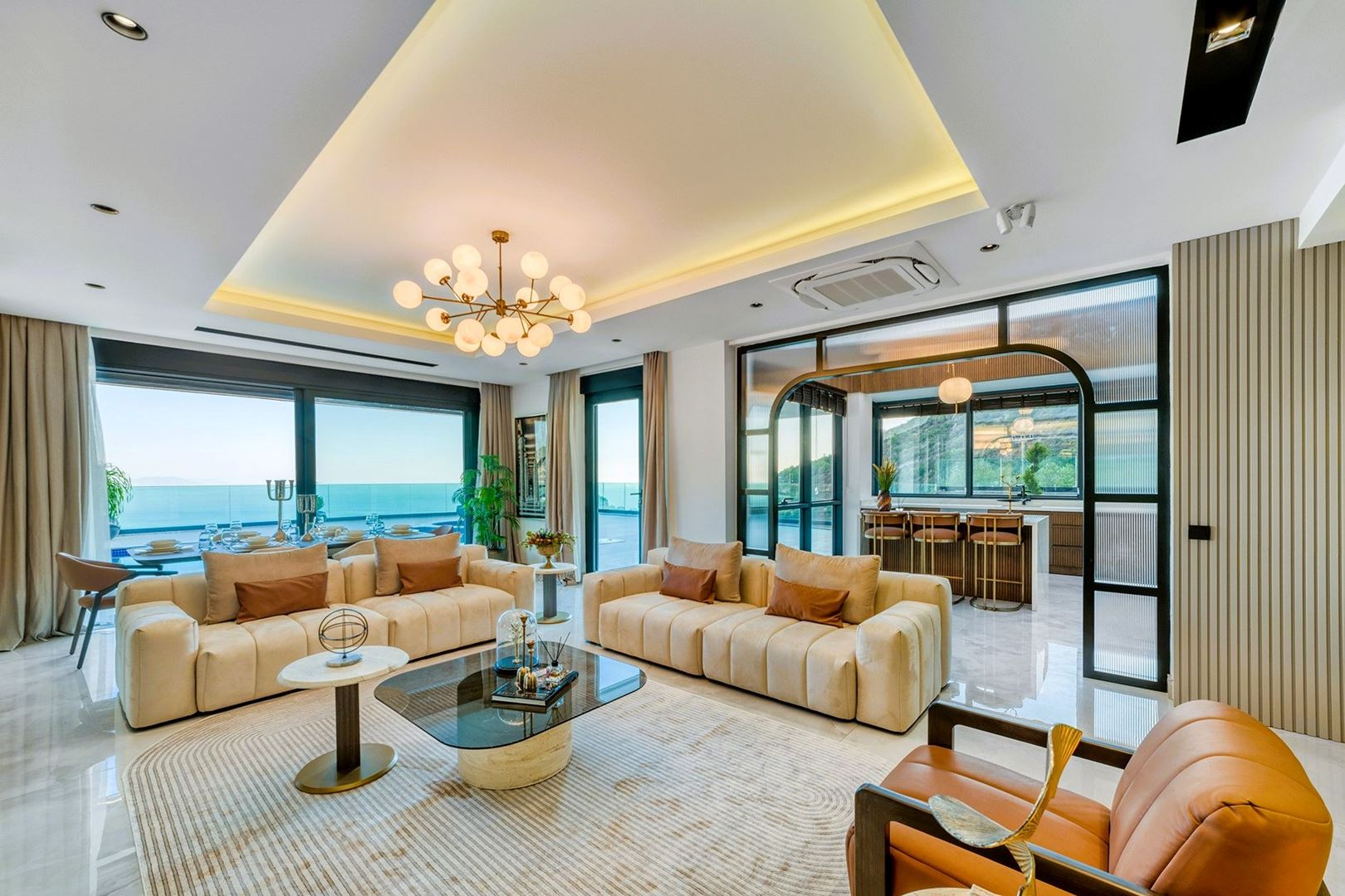 ALANYA TEPE – MODERN DESIGN 4+1 PRIVATE VILLA WITH A UNIQUE PANORAMIC VIEW