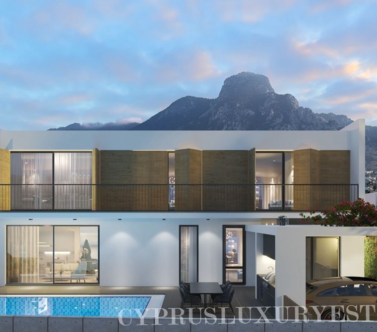 KIBRIS GIRNE KARSIYAKA' DA 4+1 TURK TAPULU OZEL HAVUZLU LUXURY VİLLALAR DENIZE YURUME MESAFESİNDE !