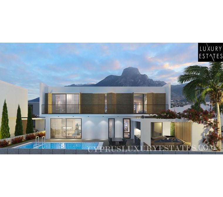 KIBRIS GIRNE KARSIYAKA' DA 4+1 TURK TAPULU OZEL HAVUZLU LUXURY VİLLALAR DENIZE YURUME MESAFESİNDE !