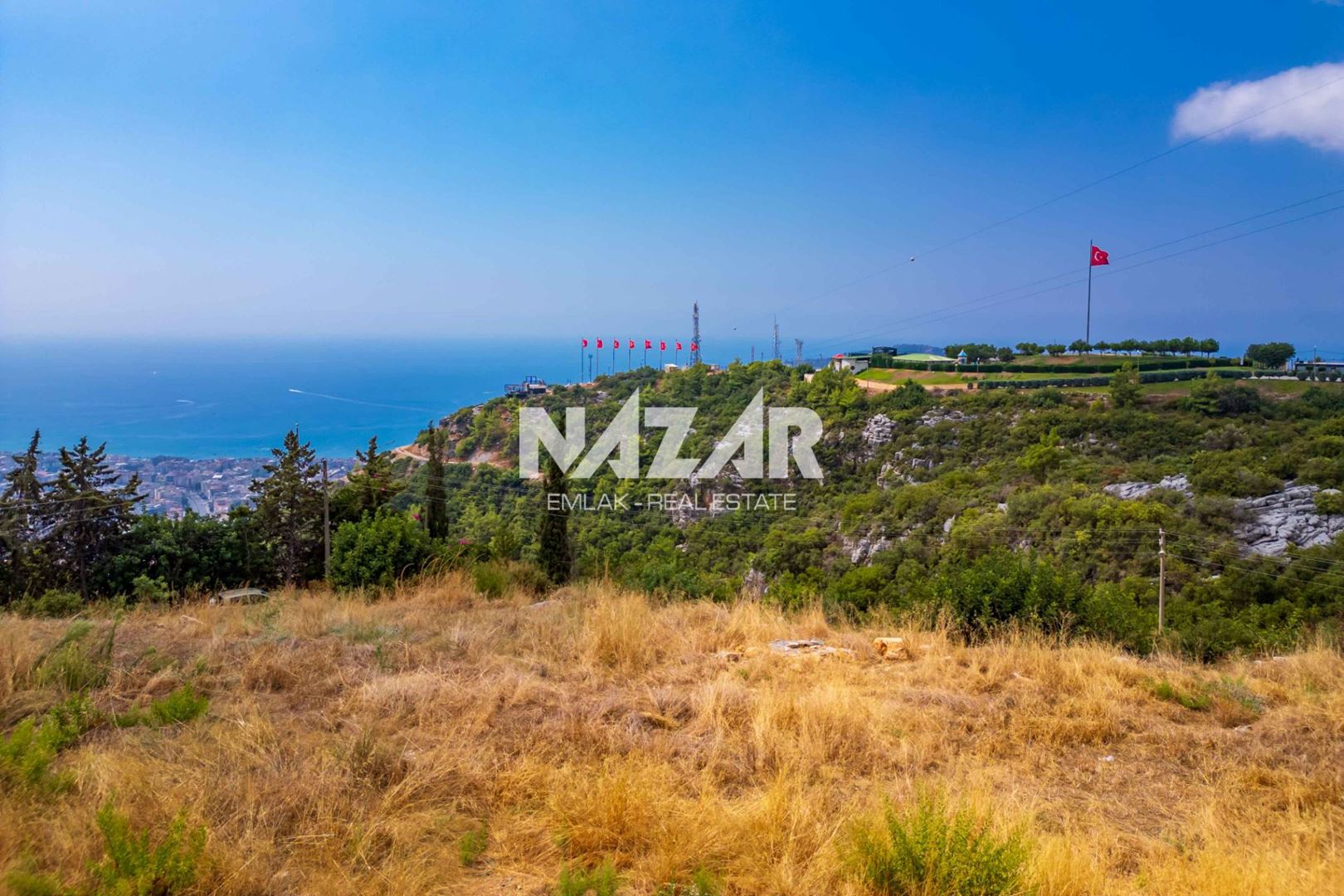 2,076 m² Zoned Plot with Sea Views in Alanya Büyükhasbahçe