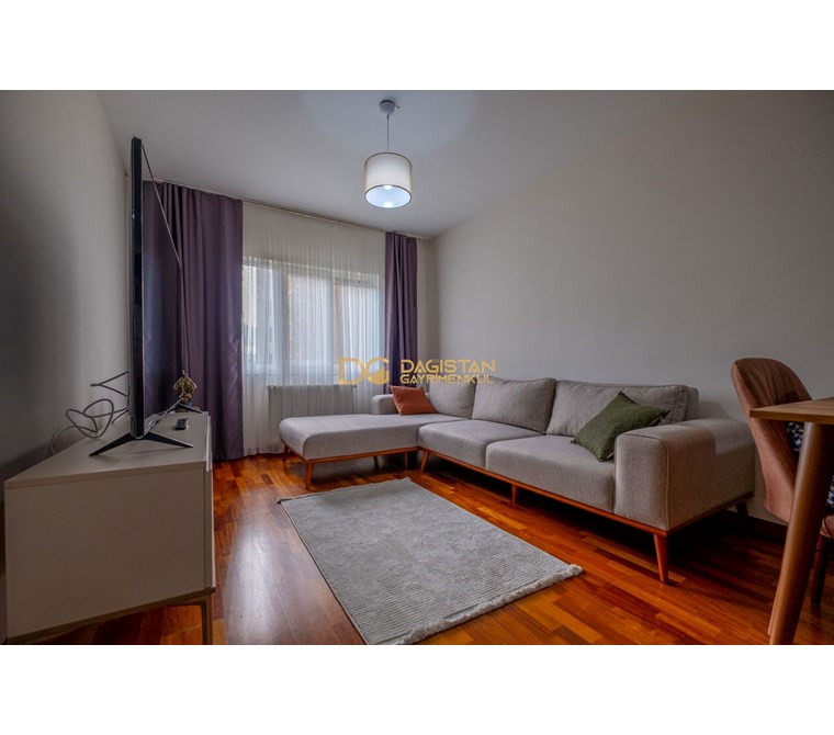 Solarkent'te Full Eşyalı, 1+1 Ara Kat Kiralık Daire