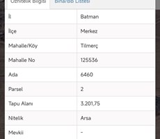 TILMERÇ'TE SATILIK VİLLALIK (KONUT+TİCARİ) ARSA HİSSESİ
