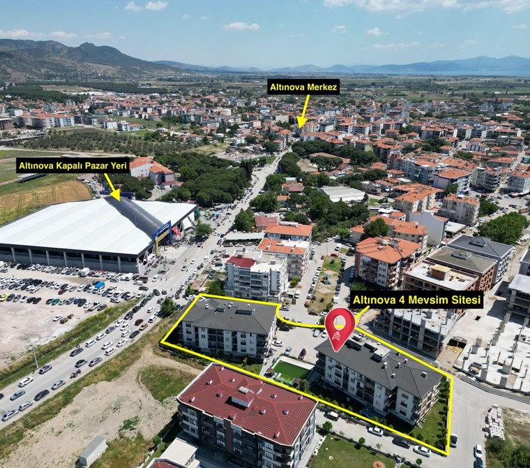 AYVALIK ALTINOVADA SATILIK HAVUZLU SİTE İÇERİSİNDE ARAKAT DAİRE