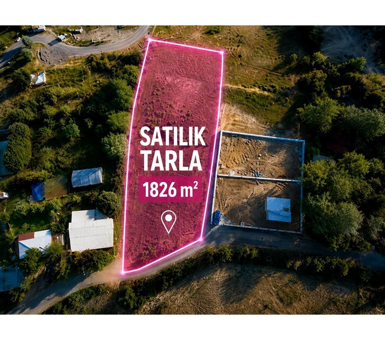 Gümüşdere'de Ana Yola Cepheli, Manzaralı 1.826 m² Satılık Tarla