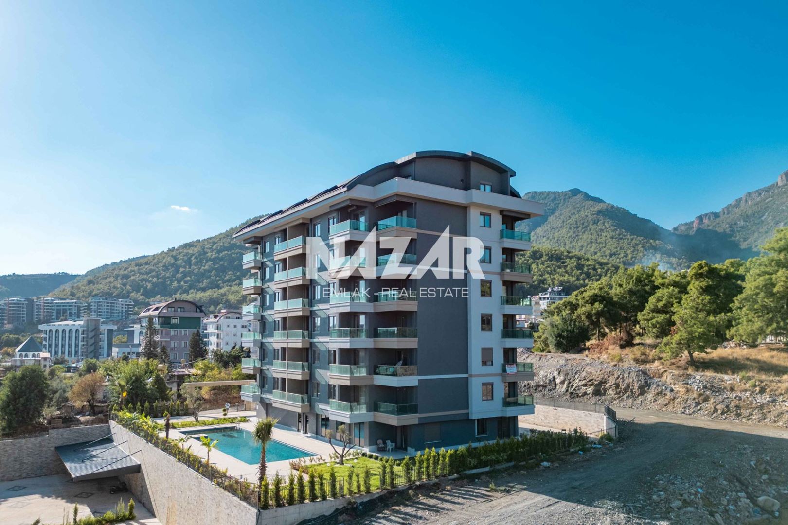 Alanya Çıplaklı’da Satılık Yeni 1+1 Daire 56 m2