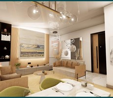 1+1 Deniz Manzaralı satılık daire
