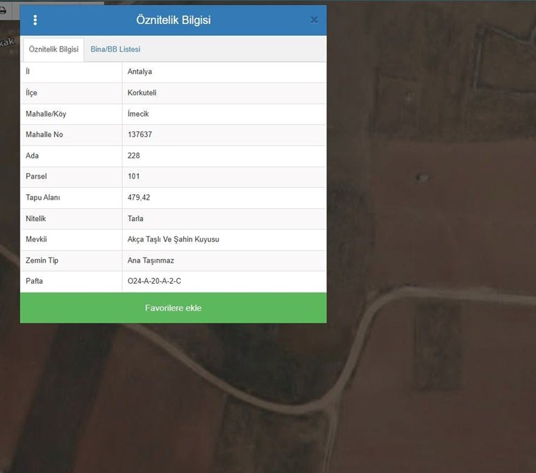POYRAZ'DAN KORKUTELİ İMECİK KÖYÜNDE 479m² SATILIK TARLA