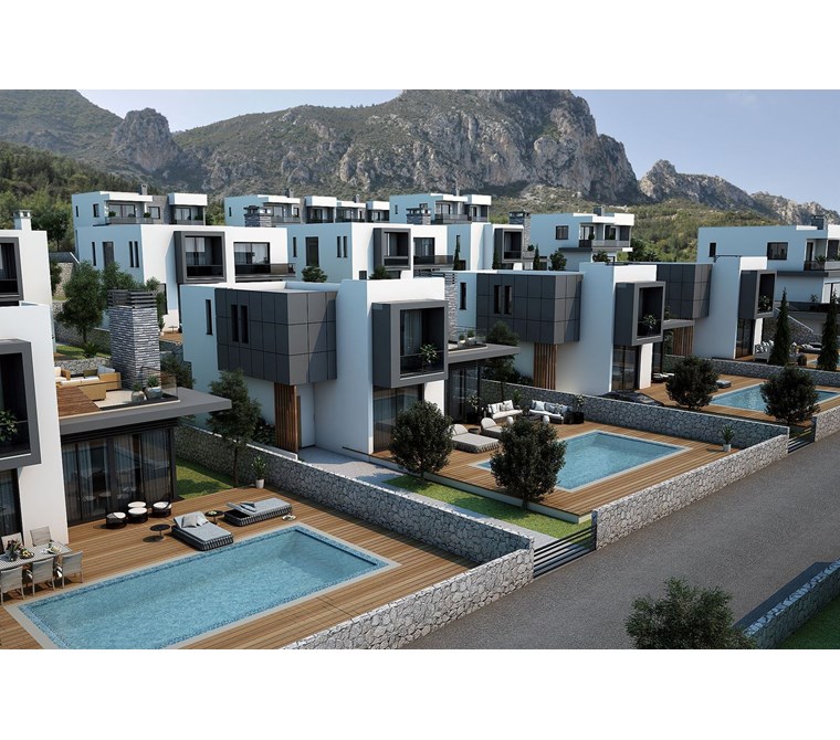 3 AY SONRA ANAHTAR TESLİMLİ KARAMAN'A YAKIN KONUMDA VİLLALAR