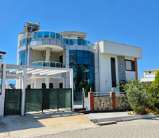 5+2 Villa with Private Pool in Kuşadası Soğucak | Sea View from Terrace