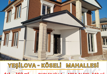 YEŞİLOVA KÖSELİ MAHALLESİN DE 4+1 SATILIK LÜKS VİLLA