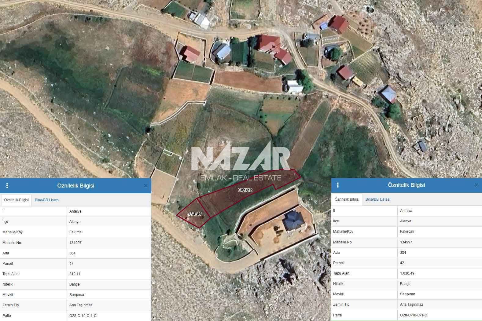 Alanya Fakırcalı Yaylası’nda 6.321 m2 Satılık 5 Parsel Tarla · 9