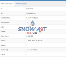 SNOWART GAYRİMENKULDEN ABDURAHMAN GAZİ'DE SATILIK ARSA