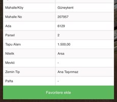 EMLAK 72 DEN GÜNEYKENT'TE 6 KAT İMARLI SATILIK ARSA