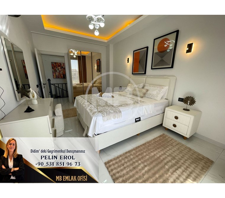 DİDİM VİLLALAR BÖLGESİNDE TAM MÜSTAKİL FULL EŞYALI LÜKS 4+1 HAVUZLU VİLLA
