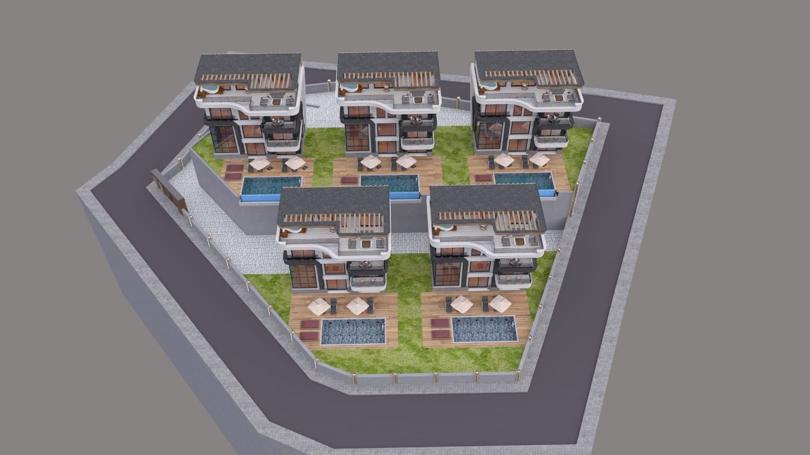 2,076 m² Zoned Plot with Sea Views in Alanya Büyükhasbahçe
