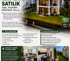 CUSTOM-DESIGNED DETACHED VILLA FOR SALE IN BAŞİSKELE YEŞİLYURT