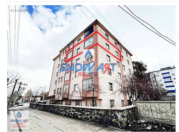 SNOW ART GM'DEN İÇİ FULL YAPILI SATILIK 3+1 DAİRE