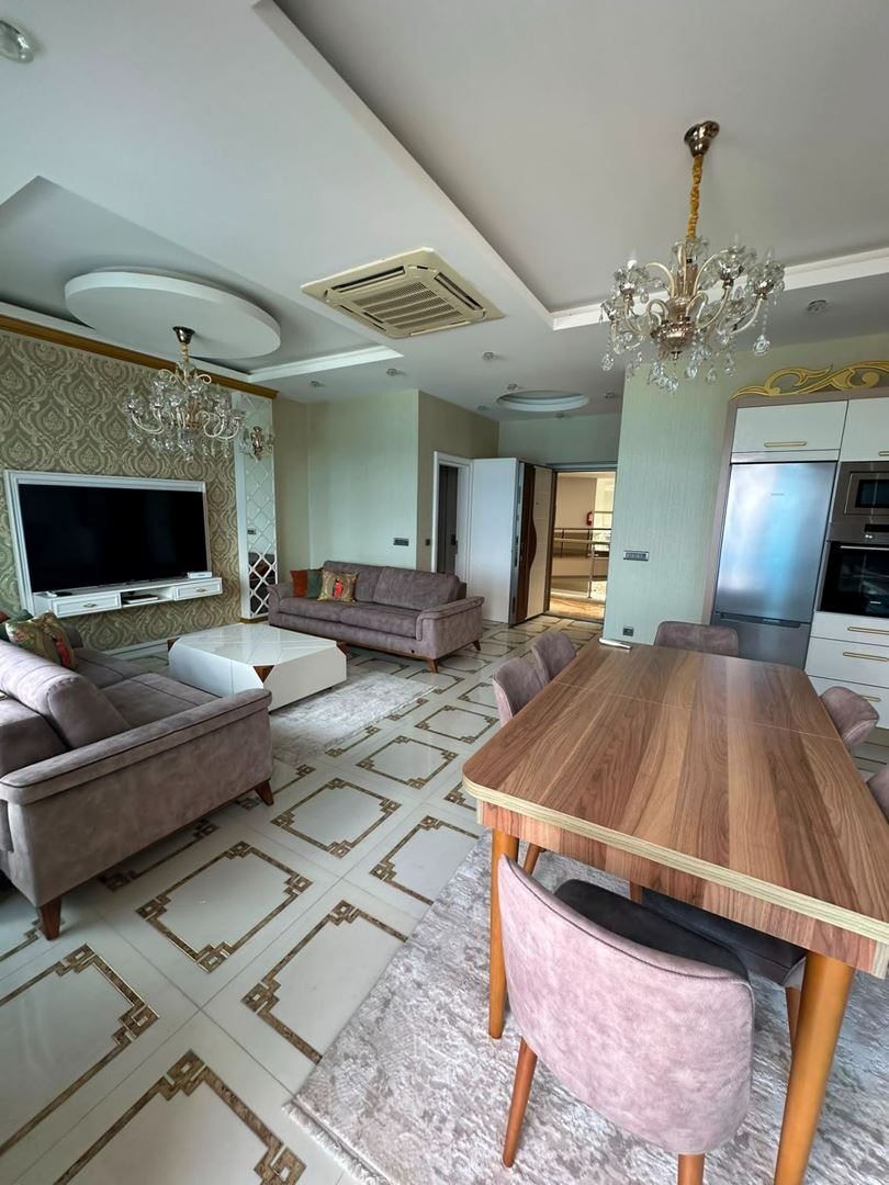 ALANYA MAHMUTLAR’DA DENİZE SIFIR MUHTEŞEM DENİZ MANZARALI 2+1 PENTHOUSE