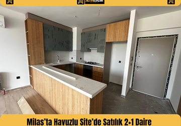 Milas'ta Havuzlu Sitede Satılık 2+1 Daire