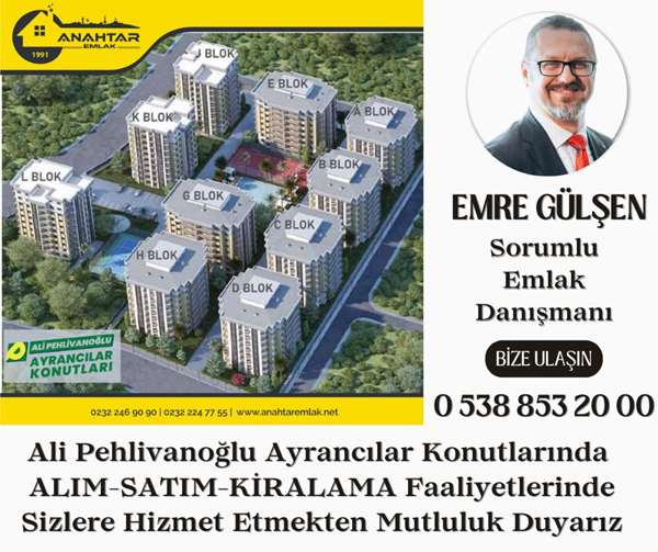 ALİ PEHLİVANOĞLU KONUTLARINDA ARAKAT EBEVEYN BANYOLU 3+1