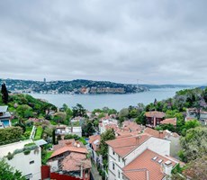Kandilli'de Panoramik Boğaz Manzaralı, Teraslı 4+1 Çatı Dubleks