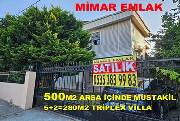 BÜYÜKÇEKMECE SATILIK MÜSTAKİL VİLLA 5+2=280M2 YENİ BİNA
