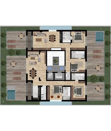 Fourth Floor - 2+1 Penthouse