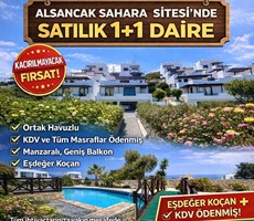 Satılık: Alsancak Sahara Sitesi'nde Muhteşem 1+1 Daire