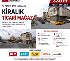 Ticari Fırsat Mağaza Pendik 3 Yol Ağzı Köşe