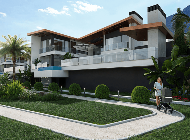 Girne edremitin zirvesinde, doğanın ve Akdeniz’in sonsuz maviliği ile çevrili bir yaşam sunuyor.