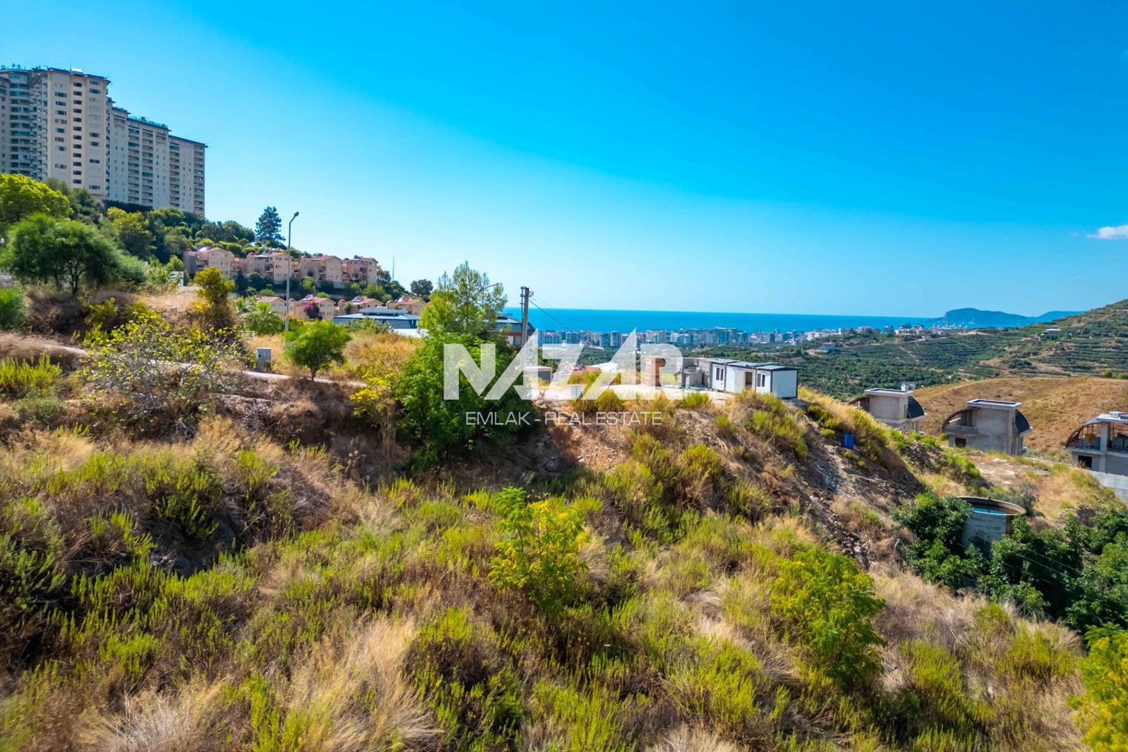 500 m² Plot with Planning Permission and Sea Views in Kargıcak, Alanya