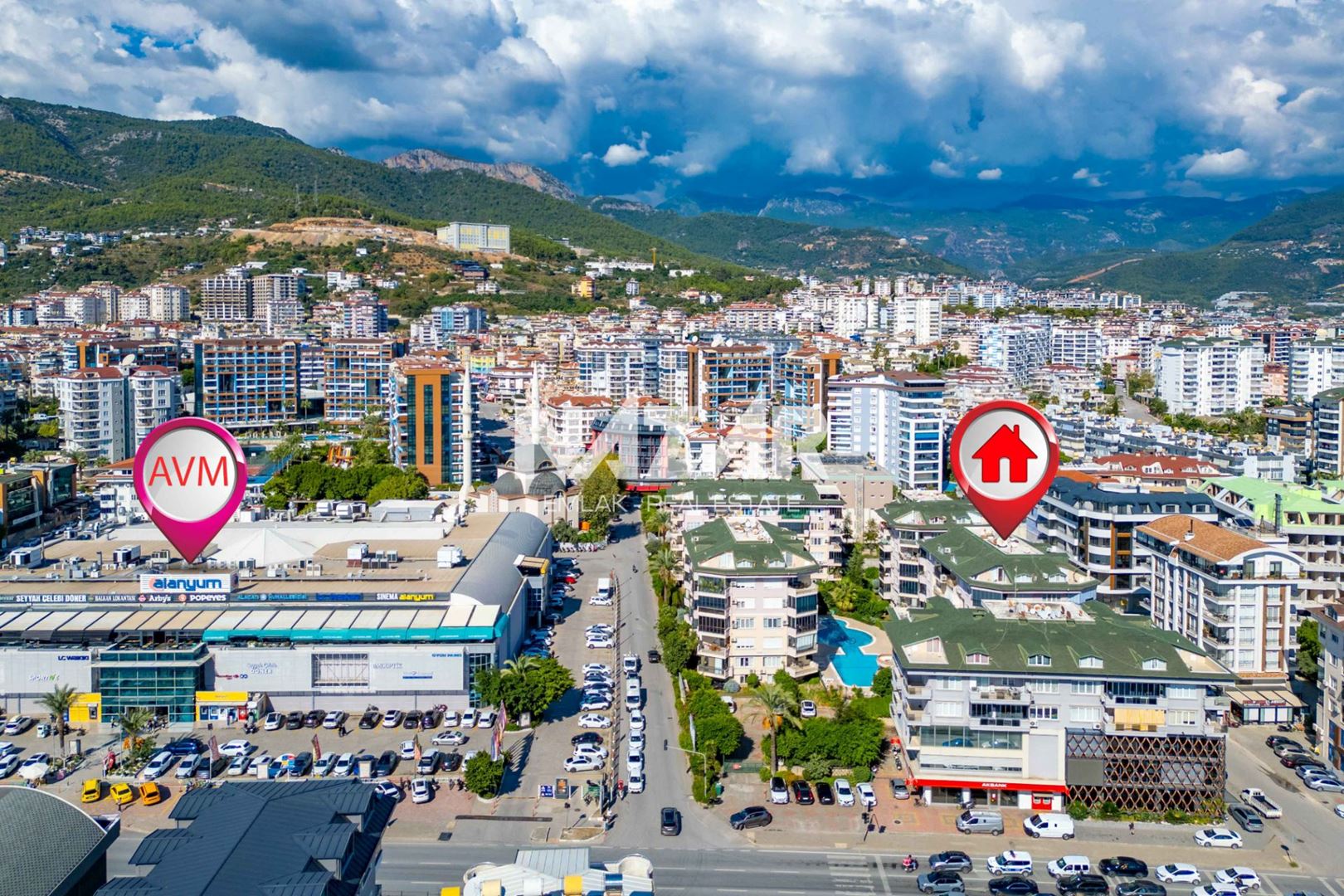 2+1 Flat for Sale in Alanya Cumhuriyet – 95 m² – Oba Saray 4