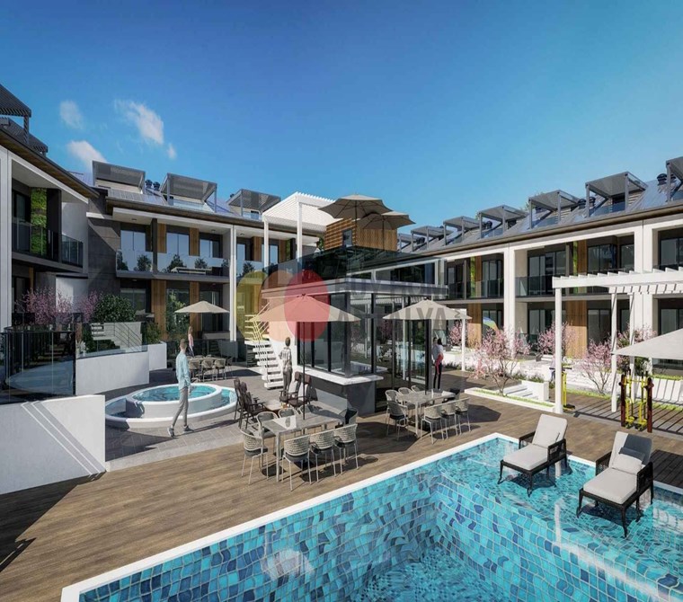 Antalya Manavgat Side'de Lüks Sitede Satılık Suit Daireler | Tatil Köyü Konsepti