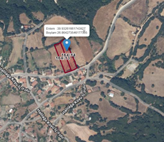 ÇANAKKALE ÇAN HALİLAĞA KÖYÜ'NDE KÖY İÇİ İMARLI, YOLA CEPHELİ SATILIK ARSALAR