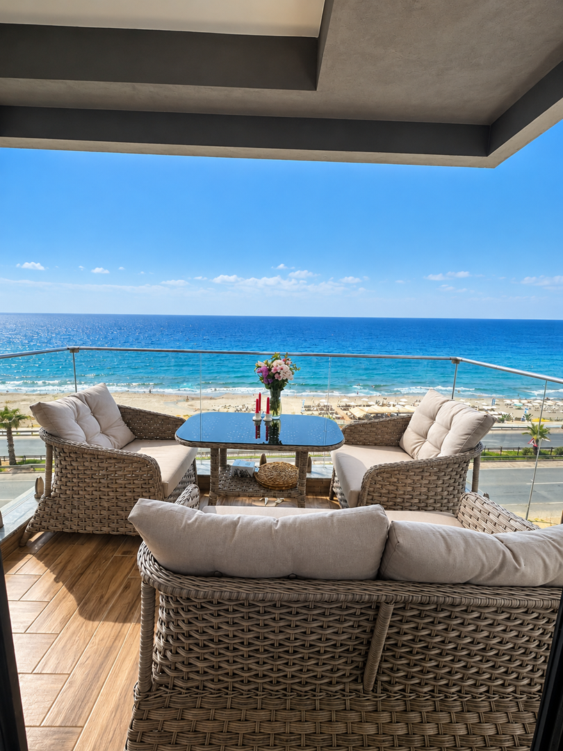 ALANYA MAHMUTLARDA MUHTEŞEM DENİZ MANZARALI FULL EŞYALI 2+1 SATILIK DAİRE · 2 · Fotoğraflar
