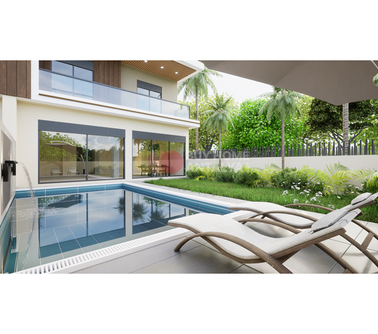 6 Bedroom Luxury Villas for Sale in Antalya Konyaalti Suitable for Turkish Citizenship