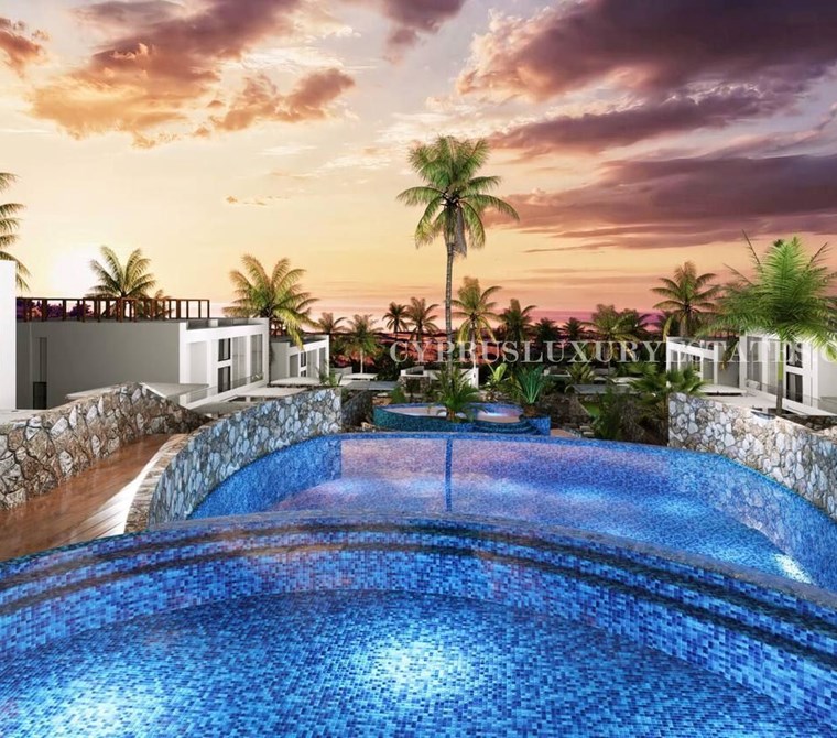 KIBRIS KUCUKERENKOY' DE LUXURYOASİS 1+0 STUDIO DAİRE ORTAK HAVUZLU