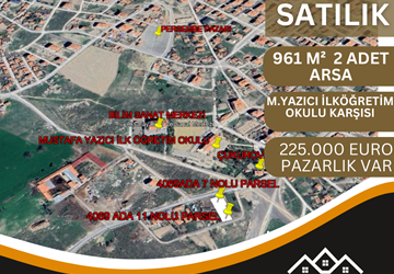 PAŞACIK MAHALLESİ 961 m² SATILIK ARSA