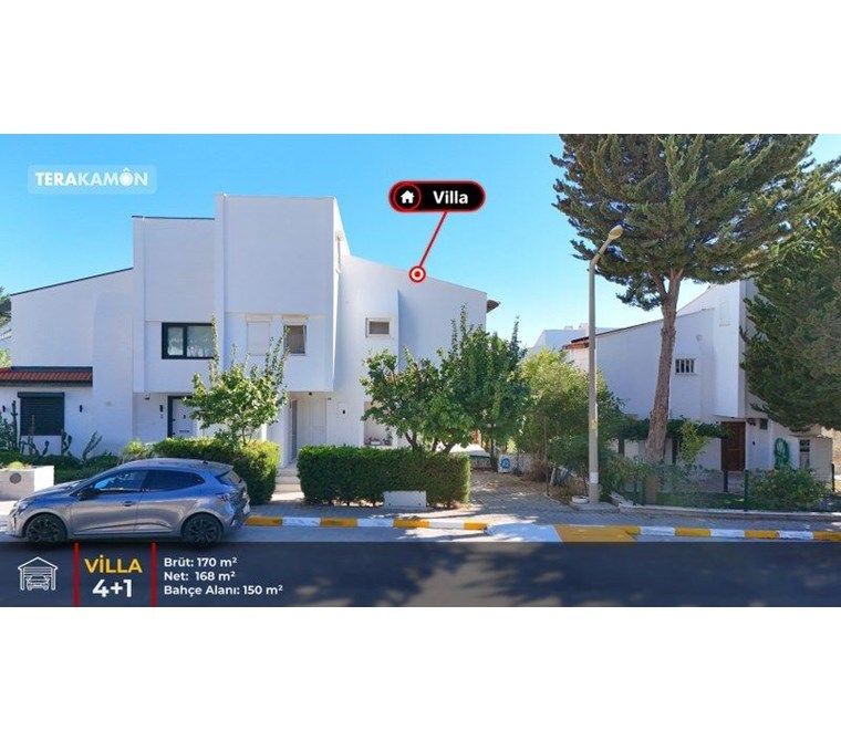 İzmir Çeşme Ovacık Denize Sıfır Nezih Site içinde Satılık Villa
