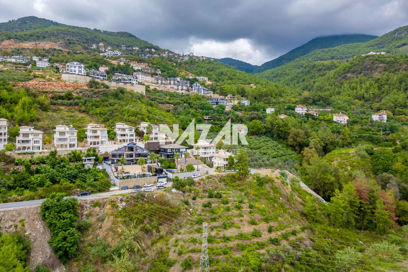 1,000 m² Plot with Sea Views in Alanya Tepe, Zoned for Residential Development · 17